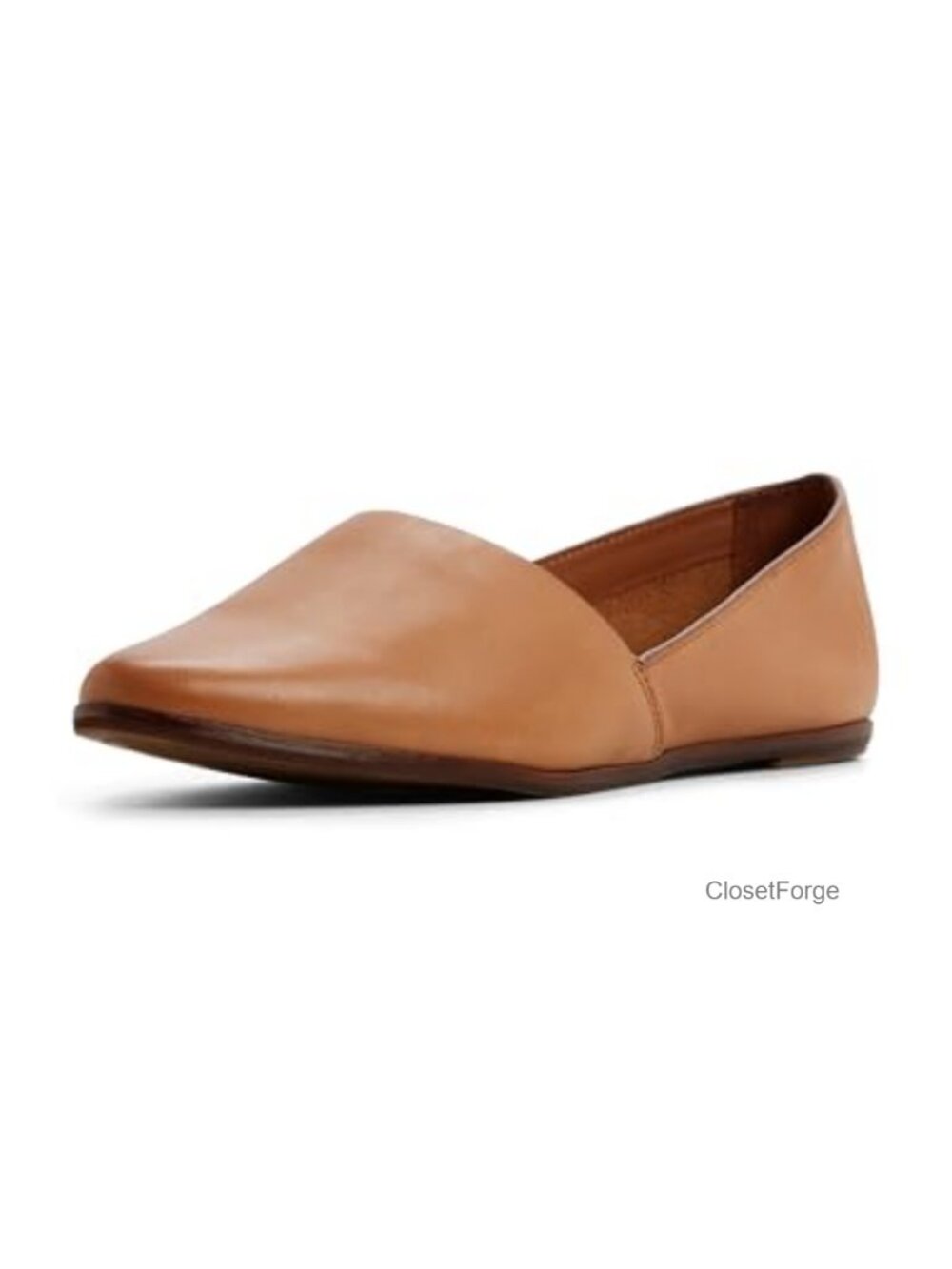 ALDO Blanchette Leather Slip-On Flats Pointed Toe Cushioned Comfort